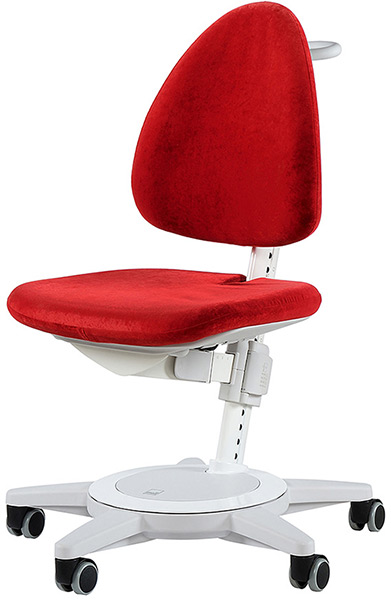 Кресло для школьника Moll Maximo Cherry Red Pure на белом основании