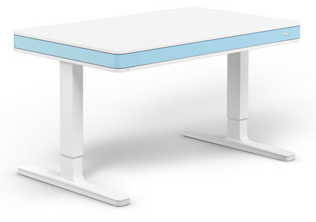 Стол для работы стоя и сидя Moll Unique T7 Light Blue