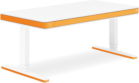 Стол для работы стоя и сидя Moll Unique T7 XL Apricot с кабель-менеджментом