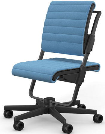 Кресло Moll S6 Black Light Blue