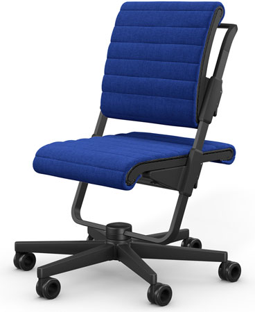 Стул Moll S6 Black Indigo Blue