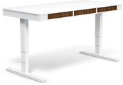 Стол для работы стоя и сидя Moll Unique T6 White / Walnut