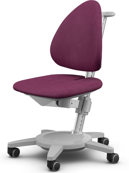 Стул для школьника Moll Maximo Soft Pink на сером основании