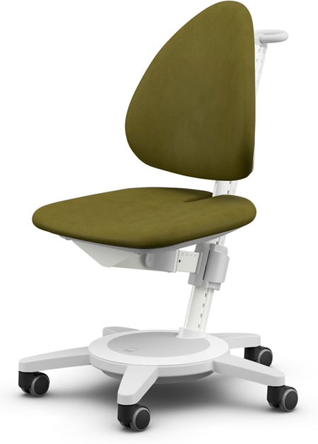 Стул для школьника Moll Maximo Soft Moss на белом основании
