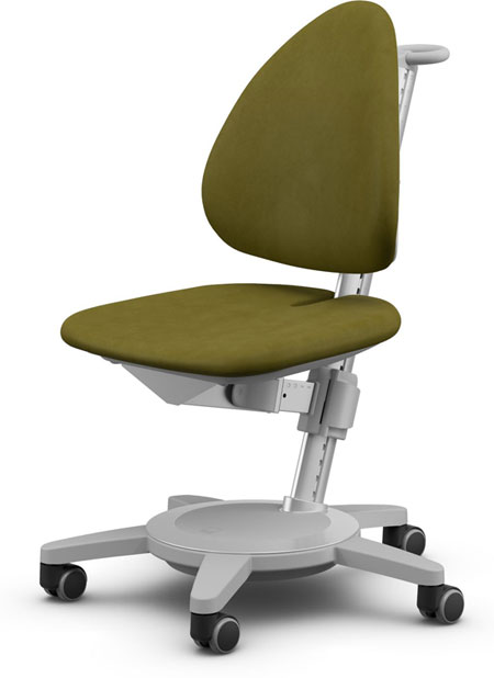 Кресло для школьника Moll Maximo Soft Moss на сером основании