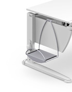 Полка для портфеля к столам Moll Moll Basic Back Up 08 shiny silver