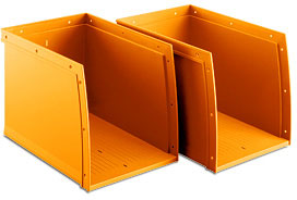 Комплект подставок для письменных принадлежностей(2шт) Moll Set Databox A orange