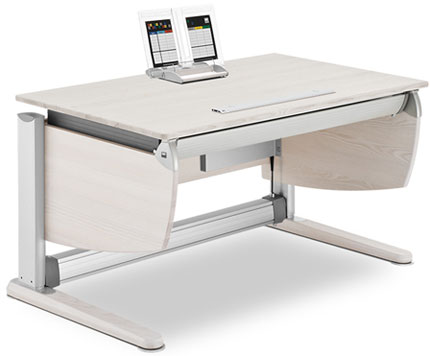 Детский стол из массива ясеня Moll Intero Express 100 ash white