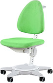 Стул для школьника Moll Maximo Grass Green на белом основании (бархат)