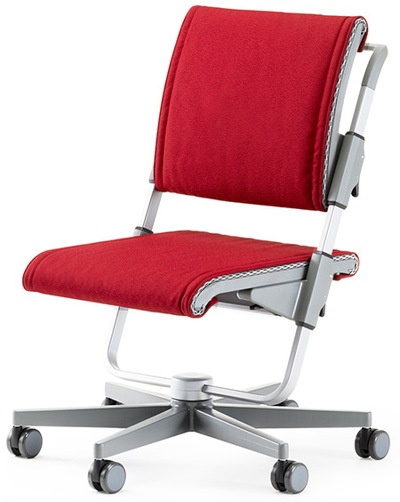 Стул для ребенка Moll Scooter Grey Cherry Red