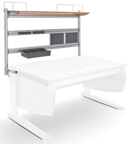 Верхняя полка из массива бука Moll Flex Desk (Nature)